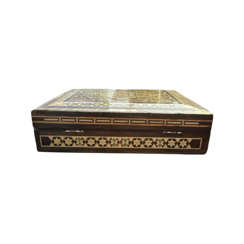 Vintage Persian Intricately Made Marquetry Trinket Box